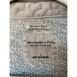 Abercrombie & Fitch Abercrombie Fitch Garment Dyed Cropped Jacket L Buttery Soft Gray Streetwear Photo 5