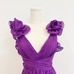 Mac Duggal 68641 Ruffle Tiered Cut Out Chiffon High Low Formal Pageant Gown 2 Photo 4