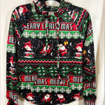 No Boundaries  Drawstring Hooded Fleece Merry Christmas Santa Sz S 4-6 NWT Photo 0