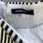 Sugar Lips - Black and Cream Off the Shoulder Romper. Size XS Photo 8