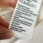 prAna  White Pleated Short Sleeve Blouse Womens XS Beachy Casual Cotton Peasant Photo 5