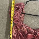 Lait Collection Faye Babydoll Velvet Minidress S Pink Size XS Photo 3