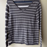 Smartwool  Merino Wool Women's V Neck Striped Sweater Size Medium Photo 0