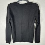 Ann Taylor  Womens XS 100% Cashmere Black Vneck Sweater Classic Holiday Career Photo 1