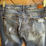 Judy Blue  distressed ripped leopard cheetah skinny fit jeans size 11/30 Photo 6