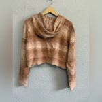Offline‎ by aerie Ombré Cropped Hoodie Size Small Relaxed fit Brown Photo 1