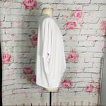 Eloquii white short sleeve twist front casual top Photo 4