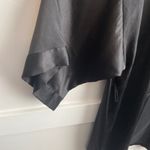 Victoria's Secret  Black Satin Midi Robe Photo 5