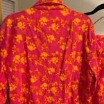 b Soft Floral Pink and Orange Pajama Set size medium Photo 10