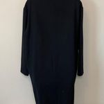 Black Wool Blazer Dress Gold Accents Size 12 Vintage Photo 6