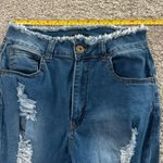 Red Fox  Distressed Blue Flare Jeans Photo 2