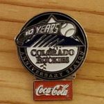 Coca-Cola Colorado Rockies / Lapel Pin Celebrating 10 Years Anniversary S… Photo 0