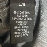 Best In Show Chambray & Teal Long Sleeve‎ Button Front Shirt Women's Size Large Gray Photo 7