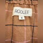 Roolee  Harvest Plaid Check Modest Prairie Long Sleeve‎ Linen Top Small Photo 3