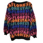 Farm Rio  Printed Wool Blend Oversized
Sweater(Size Small) Photo 2
