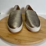 Birdies  Women 8.5 Gold Metallic The Swift Leather Slip On Sneaker Loafers Photo 4