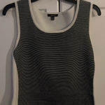 Carlisle  Black  white‎ silk cotton sleeveless top. Size large Photo 0