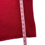 WHITE + WARREN Red 100% Cashmere Red Long sleeve zip front sweater top XL Photo 5
