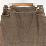 New York Clothing Co Womens Skirt Size 12 Utility Core Minimalist Y2K Prep Retro Brown Photo 1