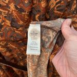 To The Max  brown abstract print belted scoop neck midi dress with pockets. Sz L Photo 7