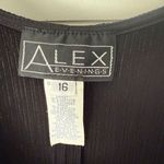 Alex Evenings Women’s 16 Black Ribbed Tank Dress Photo 2