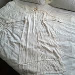 Emerson Fry white cream silk button down midi long shirtdress 00 Photo 14