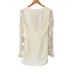 Meshki NEW Emory Burnout Velvet Mini Dress White Photo 4