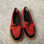 ADIEU LOAFERS SIZE 43. Red and black leather suede Photo 1