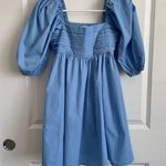 Abercrombie & Fitch Ruched Bodice Puff Sleeve Mini Dress Photo 0