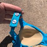 Catalina Vintage  Blue Button Shoulder Low Hip Skirted One Piece Swimsuit Photo 5