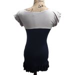 Twentyone Women's Colorblock Ruffle Hem Tunic Dress Size S Black & Gray Photo 1