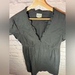 Converse solid black casual dress vneck women’s size large Photo 2