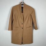 Old Navy Coat Womens XL Tan Soft Brushed Overcoat Classic Trench Winter Neutral Photo 6