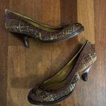 Vince Camuto Women’s Fabric Tweed Brown Tweed/Leather Kitten Heels Casual 6.5M Photo 7