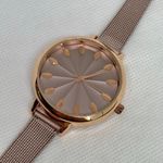INC  women wrist watch rose gold tone 37mm case quartz analog mesh band running Photo 1