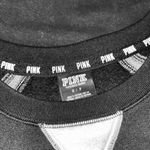 Victoria's Secret Victoria’s Secret black and Silver shiny Foil Sweatshirt & Pants outfit Set Photo 9