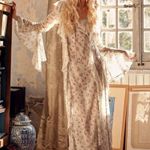 Spell & The Gypsy Ethereal Bohemian Witchy Fleur Frill Bias Maxi Dress Large White Photo 0