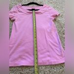 Rafaella  Short Sleeve Top Women's Pink Casual Baby Tee Peekaboo Neckline Y2K Photo 3