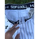 Under Armour Women's Softball Pinstripe Pants Red Trim, New with Tags Photo 3