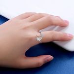 Women’s Stainless Steel Silver Dog Lover “Always with You” Adjustable Ring 7 Photo 3