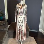 Women’s Long Sleeve Printed Casual Maxi Dress with Pleated Skirt Size M Size M Photo 2