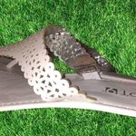 Apt. 9  like new! White lace cut design thong sandals Photo 3