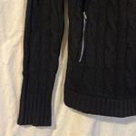 autumn cashmere 100% Cashmere Moto Cable Knit Zip Sweater Jacket Photo 5
