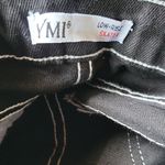 Ymi  Black Pants with White Low-Rise Skater Size 7 Photo 6