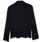 J.Crew Women Schoolboy Jacket 17072 Navy Blue Gold Wool Blazer Suit Coat Size 6 Photo 1