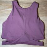 Athleta  Conscious Cut Out Crop Top Crossover Sports Bra Small Photo 0