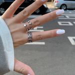 unisex Star ring sterling silver ring silver ring Cute ring cool ring ring of the day adjustable ring Photo 3