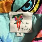 Live 4 Truth  Shirt medium bohemian abstract art cropped tie button down shirt Photo 9
