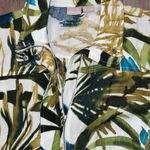 Chico's Chico’s Full Zip Linen 3/4 Sleeve Tropical Jacket Size 1 (Medium) Photo 5