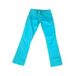 DL1961  Turquoise Straight Leg Jeans‎ Stretch Denim Summer Casual Photo 0